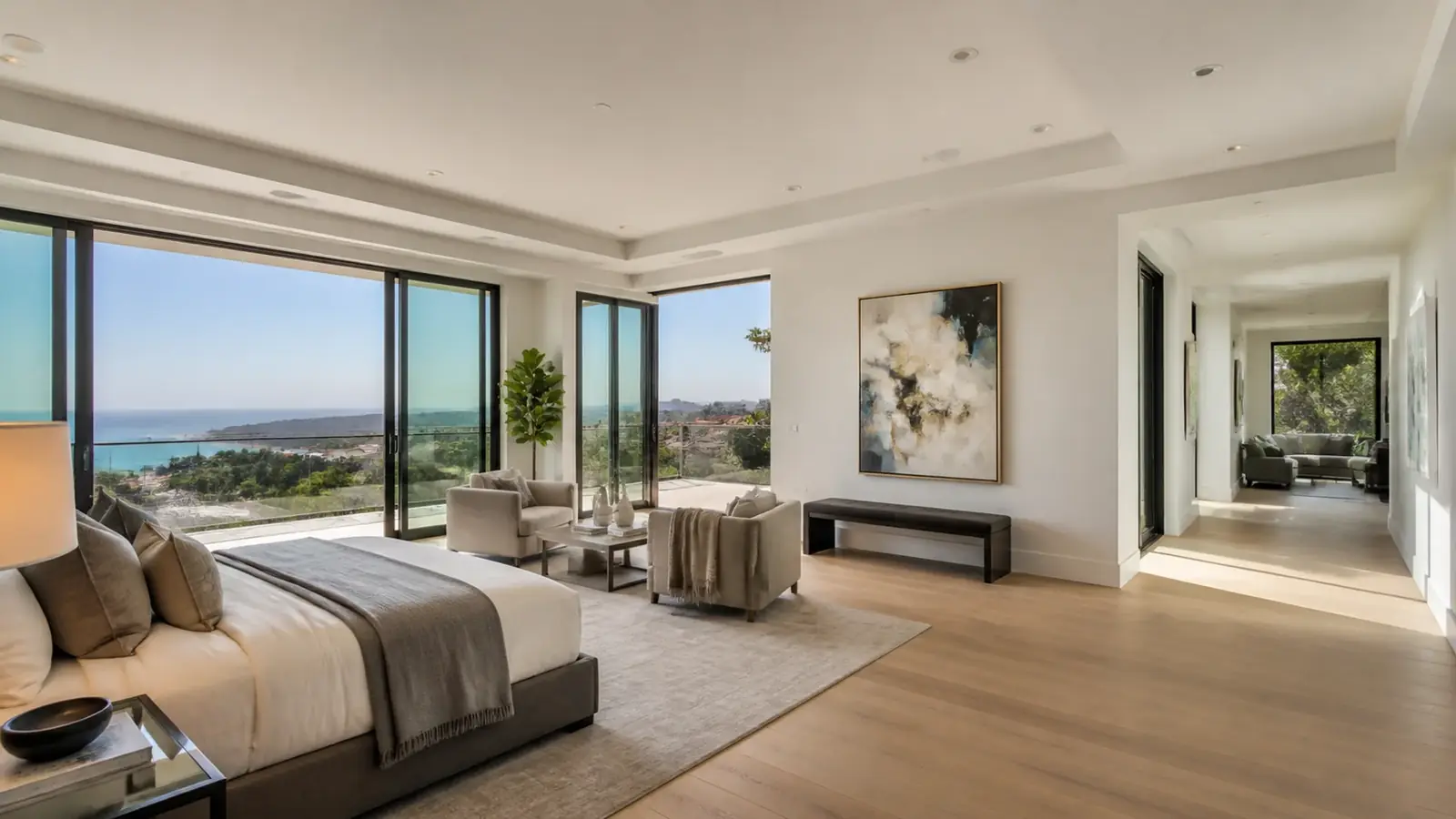 Matched clay roof tile and stucco on a new room addition to a 1990s Newport Coast house