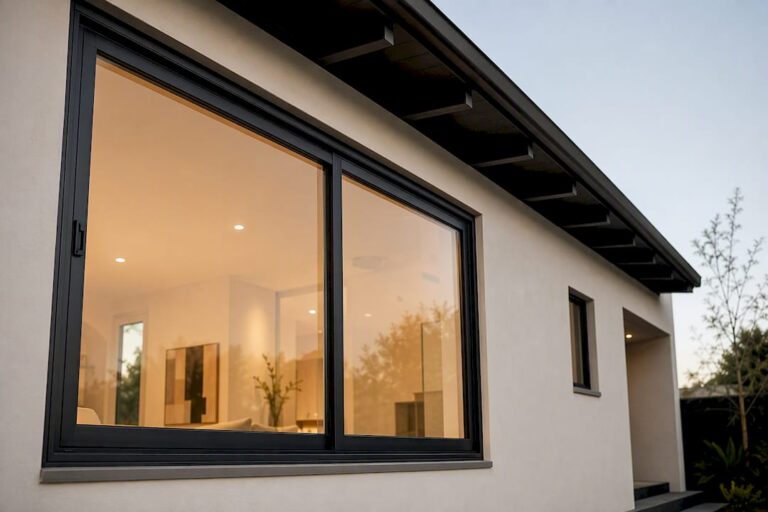 Modern house with energy-efficient window