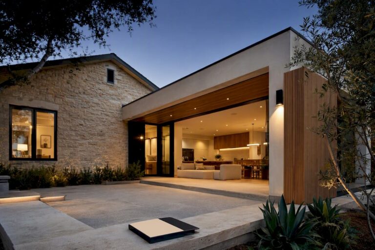 Modern house showing integrated renovation design