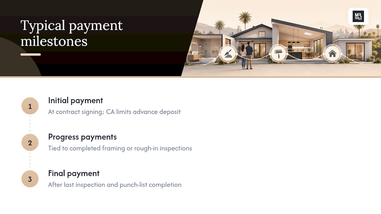How Payment Schedules and Financing Typically Work — overview diagram